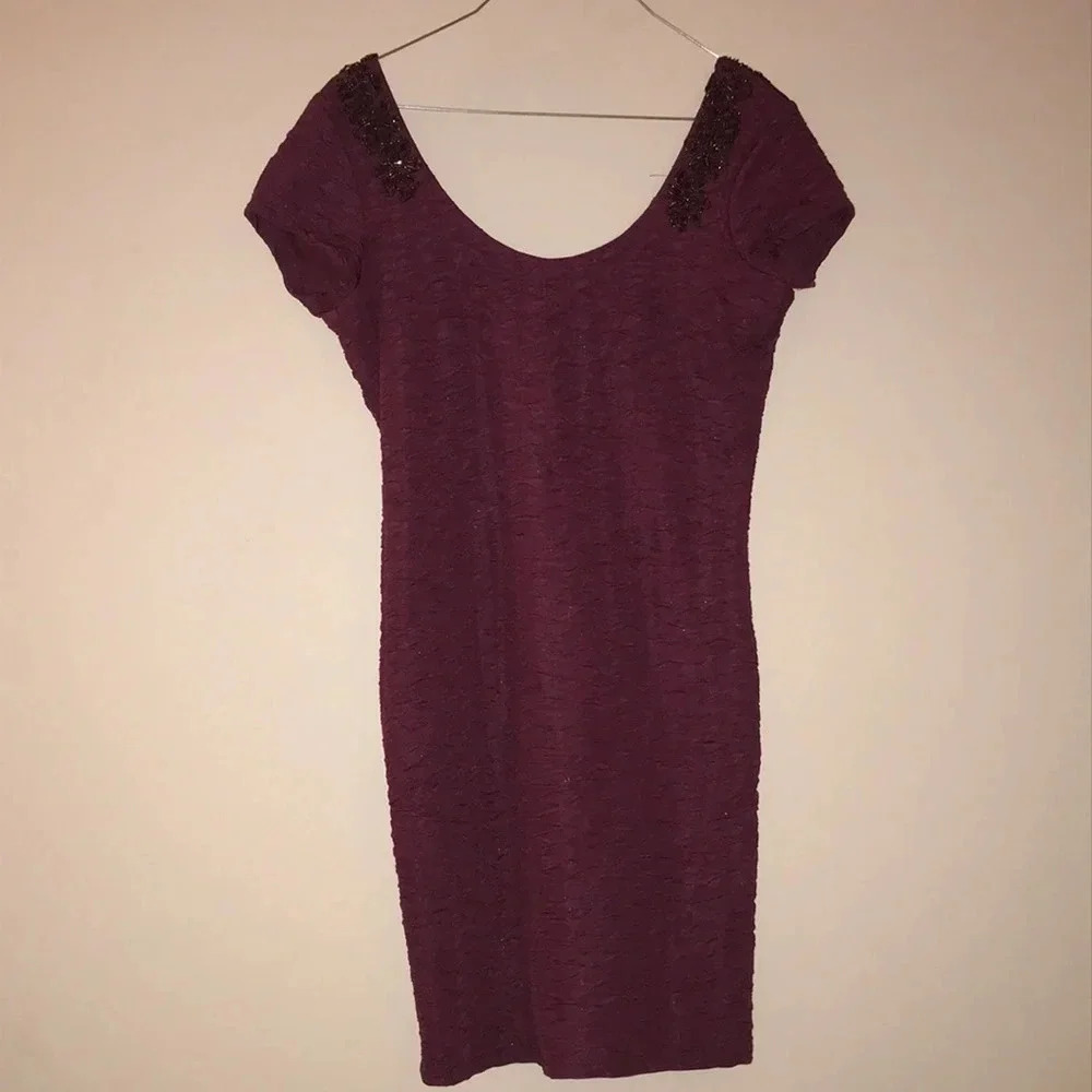 Body Con Free People Plum Sequin Dress
